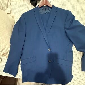 Kenneth Cole Reaction Navy Blue Two-Button Suit Jacket